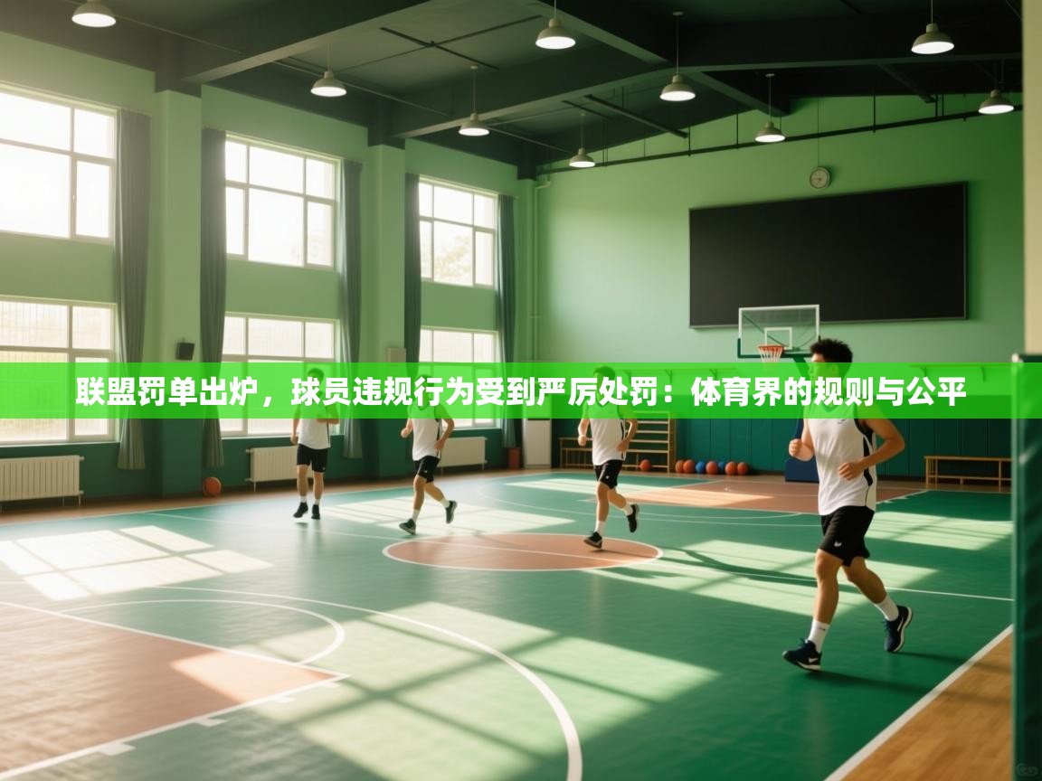 联盟罚单出炉，球员违规行为受到严厉处罚：体育界的规则与公平
